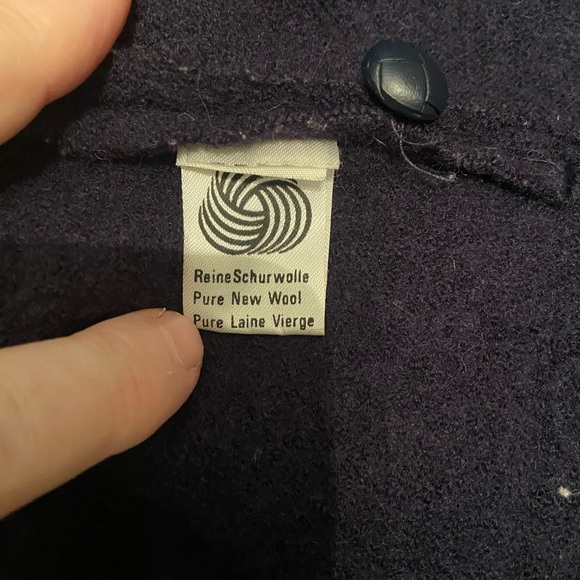 Geiger Navy Boiled Wool Sweater Jacket - Picture 9 of 9